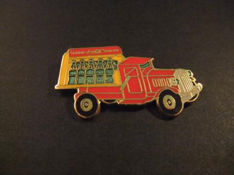 First bottle Coca-Cola sterilise (antieke Coca-Cola-truck)